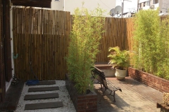Cerca de bambu em jardim estilo Japonês – Cobertura - Rua São Salvador