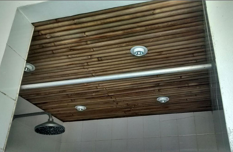 Forro de bambu – Fazenda Bambu Ambiental – Santo Antônio - Xérem