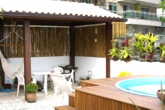 Painel de bambu - Cobertura - Rua Jardim Botânico.